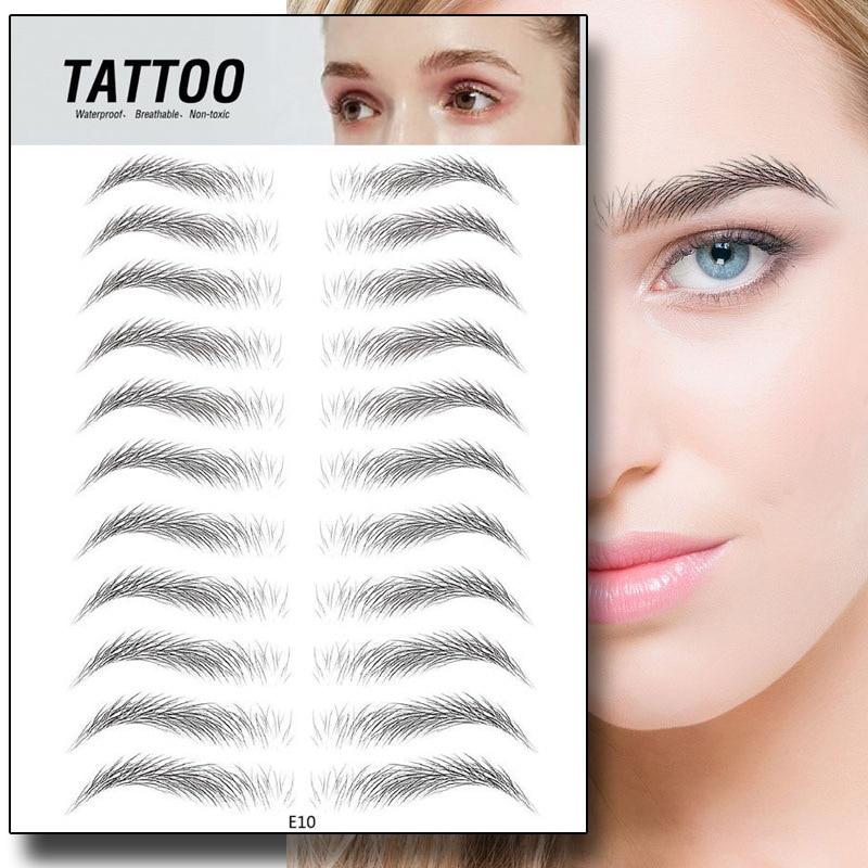 4D Waterproof Fake Eyebrow Tattoo Sticker