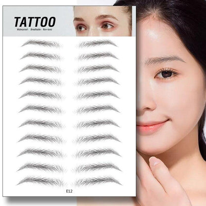 4D Waterproof Fake Eyebrow Tattoo Sticker